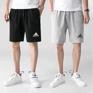 adidas,กางเกงขาสั้นแฟชั่นผู้ชาย,กางเกงลำลองFreesizeเนื้อผ้าคอตตอนใส่สบาย