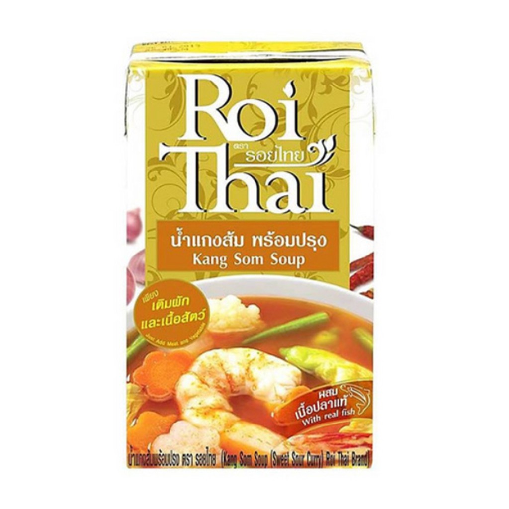 ภาพหน้าปกสินค้ารอยไทย น้ำแกงส้มพร้อมปรุง 250 มล.Roi Thai Kang Som Soup Ready to Cook 250 ml.อาหารสำเร็จรูป อาหารปรุงสุก และอาหารพร้อม