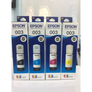 Ink Cartridge Epson 003 For Epson Printer L1110/ L3100/ L3210/ L3250/ L5190 ของแท้ 100%