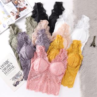 สินค้าพร้อมส่งจากไทย💥Angle Bra 💥 (N260) เสื้อทับ สายเดี่ยว ดีไซน์ลายลูกไม้ เสริมฟองน้ำ