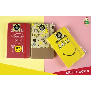 สมุดบันทึก Smiley World ขนาด A6 สีสันสวยงาม ถือจับถมัดมือ ราคาไม่แพง พร้อมส่่ง !!