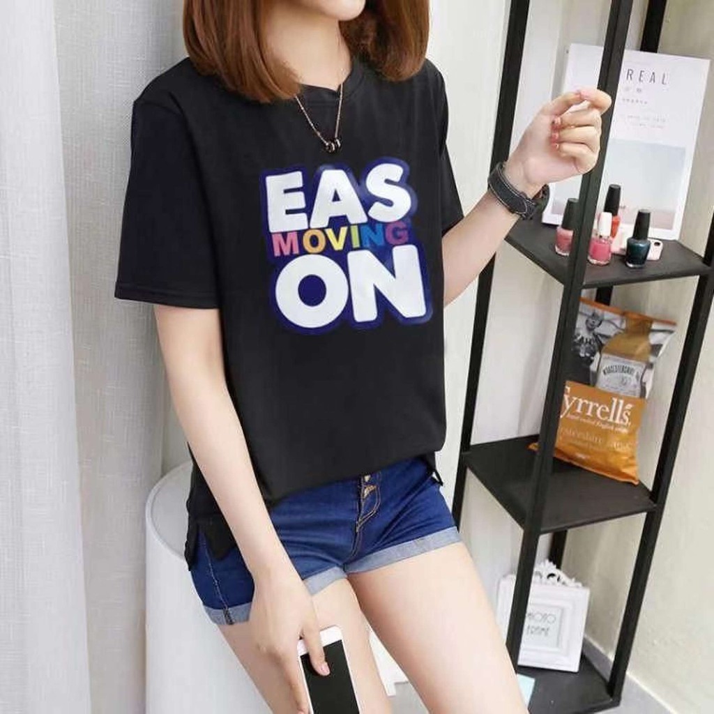 thanasiri-shop-เสื้อยืดผู้หญิงเกาหลีแบบใหม่-เสื้อยืดผู้หญิงแขนสั้น-คอกลม-new-fashion-ladies-short-sleeves-ts005