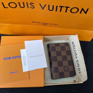 Louisvuitton pocketorganizer Grade ซับด้านในหนังเเท้100%  อุปกรณ์ box set