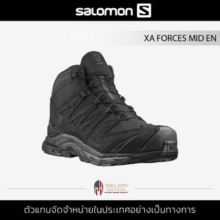 สินค้า Salomon รุ่น XA Forces Mid EN สีดำ Black รองเท้าผู้ชาย คอมแบท สำหรับเดินป่า รองเท้าบูท มีความทนทานสูง