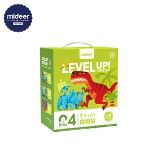 Mideer 3.5+ จิ๊กซอว์ไดโนเสาร์แสนสนุก  Progressive Puzzle -Level 4 3 in1 CT7035