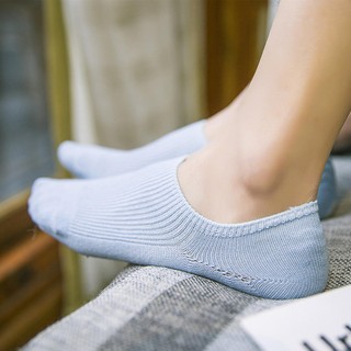 สินค้า ถุงเท้าข้อสั้น ยืดหยุ่น สีพื้น สำหรับผู้หญิง