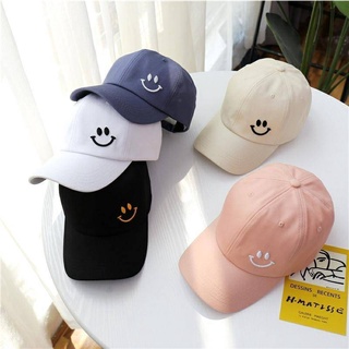 สินค้า หมวกแก๊ปเบสบอล ปัก SMILEใหม่ (มี 3 สี) หมวกแก๊ป