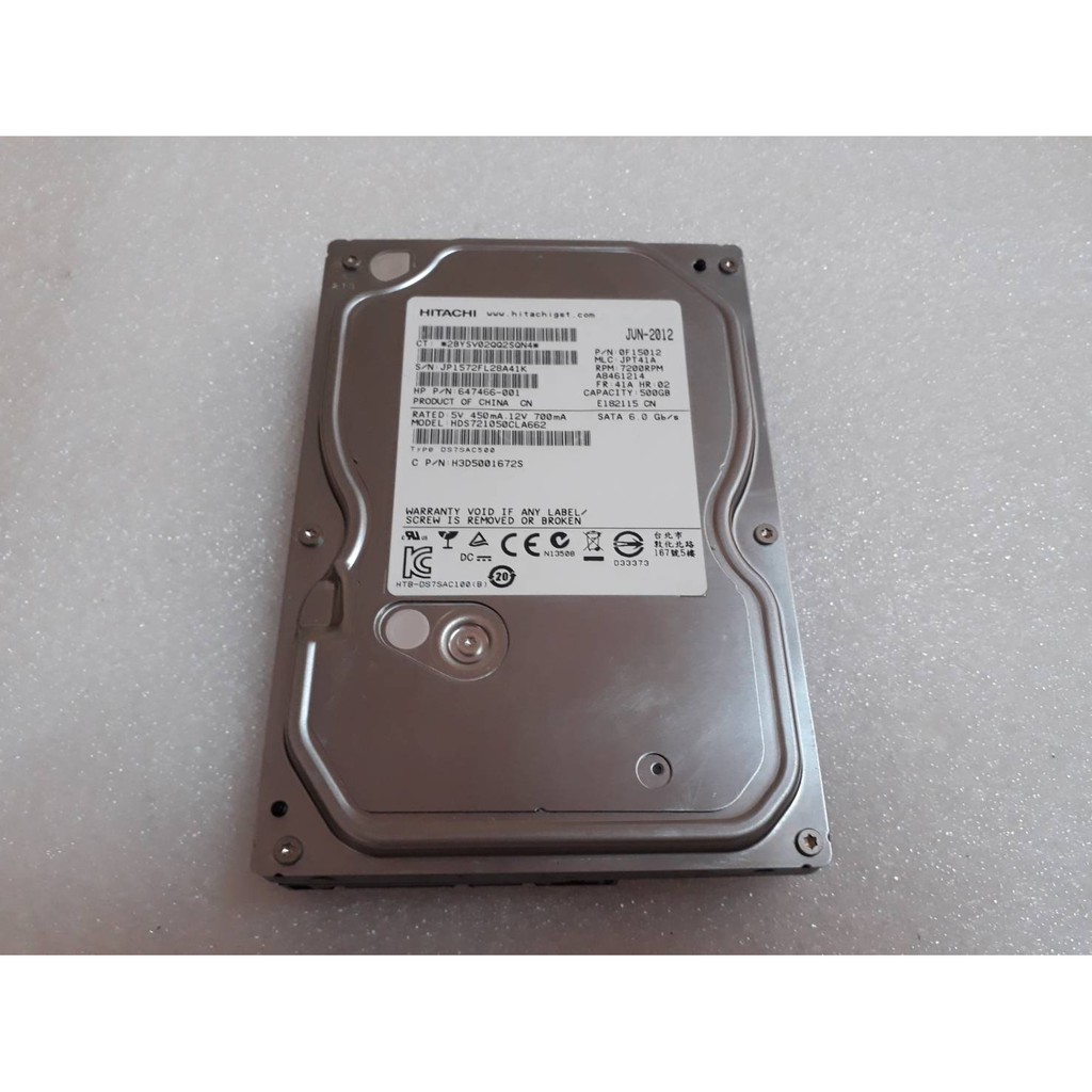 Harddisk 3.5" SATA ยี่ห้อ Hitachi 500GB Model : HDS721050CLA662 สำหรับ ...
