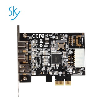 ชิปเซ็ตการ์ดจับภาพวิดีโอ PCI Express 3 พอร์ต Firewire 1394B และ 1394A PCIe 1.1 X1 Card TI XIO2213B