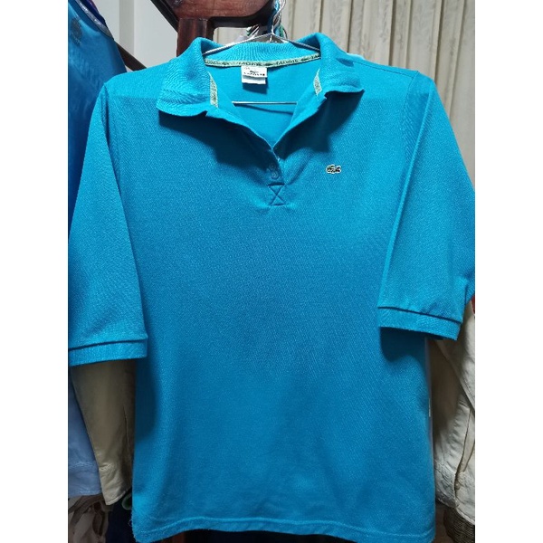 เสื้อโปโล-lacoste-size-xxxl-สีฟ้า-แขนสามส่วน