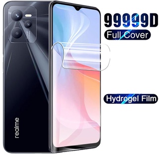 ฟิล์มไฮโดรเจล ป้องกันเต็มจอ ไม่ใช่กระจกนิรภัย สําหรับ Realme C55 C53 C51 C35 C33 C30s C30 C31 C25 C25s C25y C21 C21y C20 C17 C15 C12 C11 C3 4G 5G 2023