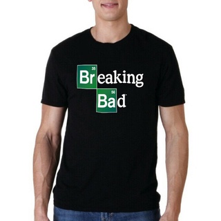 เสื้อยืด ผ้าฝ้าย พิมพ์ลาย Breaking Bad Tv Series IOU126WQE2188 สําหรับผู้ชาย