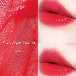 Beauty-Siam แท้ทั้งร้าน !! YSL VERNIS A LEVRES WATER STAIN FRESH GLOSSY LIP FULL SIZE 5.9 G. NO. 609MUF.2019