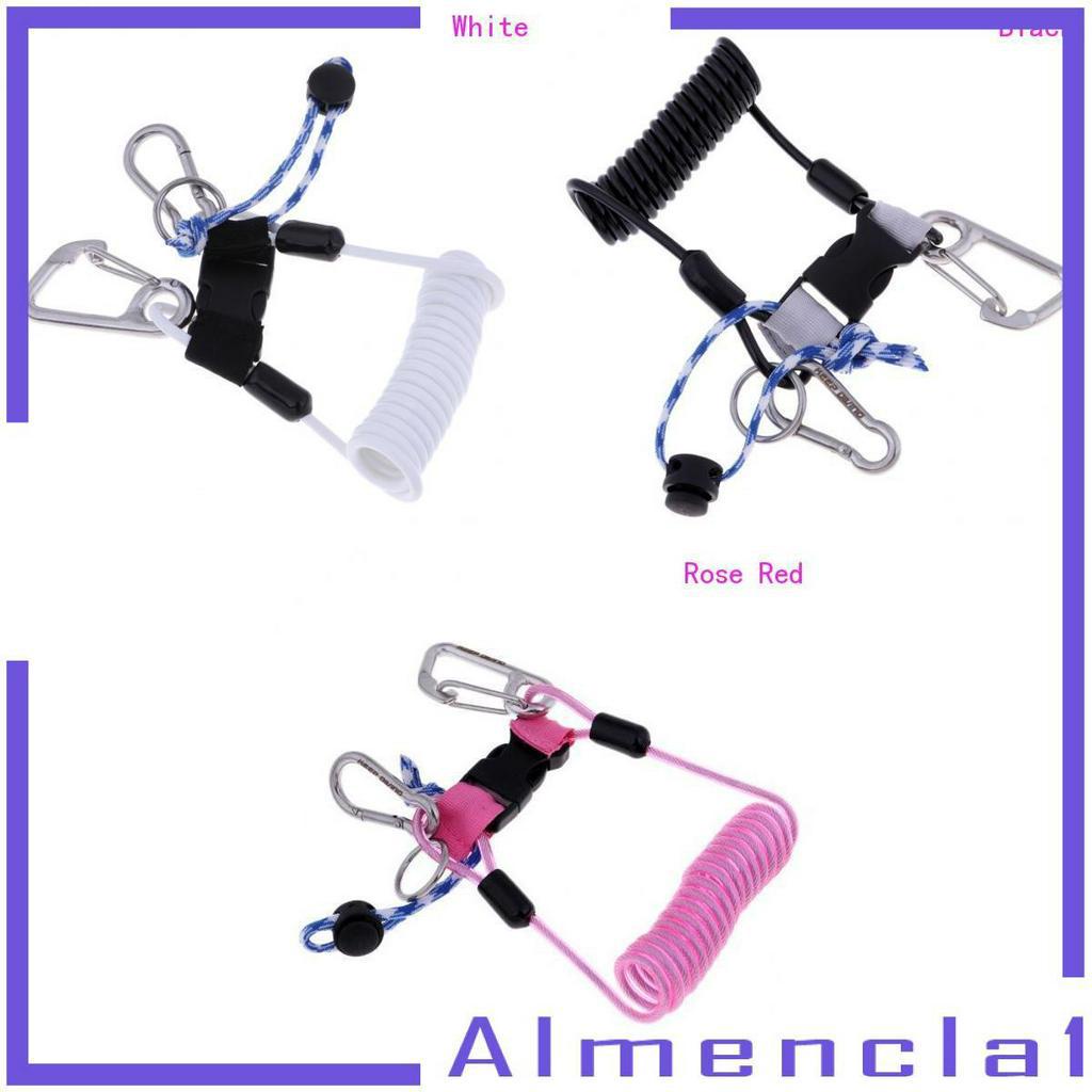 พร้อมสต็อก-professional-stainless-steel-scuba-diving-spring-coil-lanyard-with-bolt-snap-almencla1