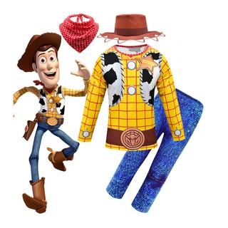 ชุดแขนยาวชุดคอสเพลย์Toy Story Woody cosplay
