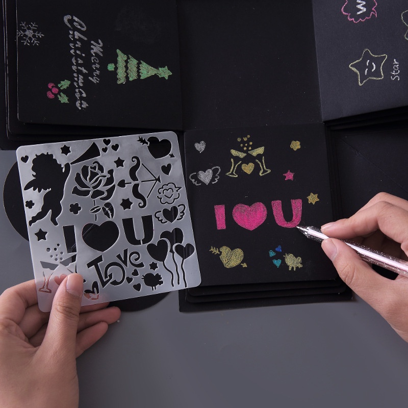 creative-diy-surprise-love-explosion-box-กล่องของขวัญสําหรับตกแต่งสมุดอัลบั้มรูปภาพ