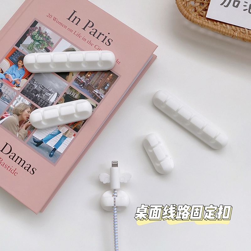 พร้อมส่ง-data-cable-stick-ตัวเกาะสายชาร์จ-ที่เก็บสายชา์รจ-ที่ห้อยสายชาร์จ