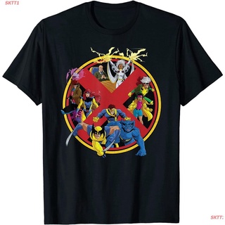 █♬♫♪♩ Marvelเสื้อยืดลำลอง Marvel X-Men Animated Series Retro 90s T-Shirt Marvel Short sleeve T-shirts GRBE