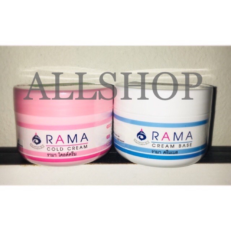 ภาพหน้าปกสินค้าครีมรามา RAMA cold cream(สีชมพู)และ cream base(สีฟ้า)exp.2025 จากร้าน allrangsan บน Shopee