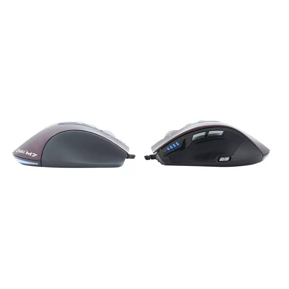 จีวิว เลเซอร์เกมมิ่งเมาส์ Gview M7 (GV01GM) สีไวน์แดง | Shopee Thailand