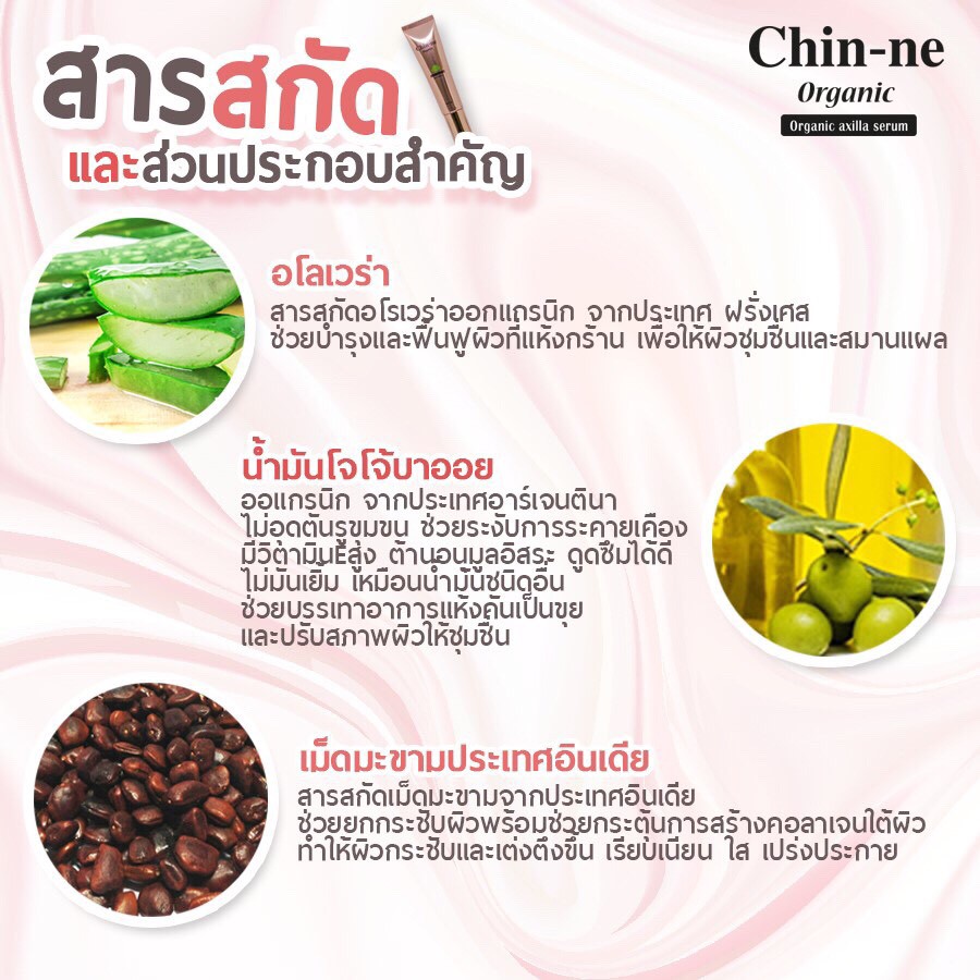 chin-ne-organic100-axilla-serum-ชุด2หลอด690-เซรั่มทารักแร้ขาว-ออแกนิค-แก้ปัญหา-เต่าดำ-หนังไก่-กลิ่นแรง-เหงื่อเยอะ