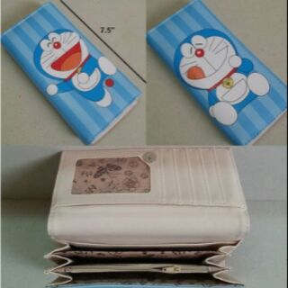 กระเป๋าสตางค์หนัง Doraemon โดเรม่อน ขนาด 7.5x3.5 นิ้ว