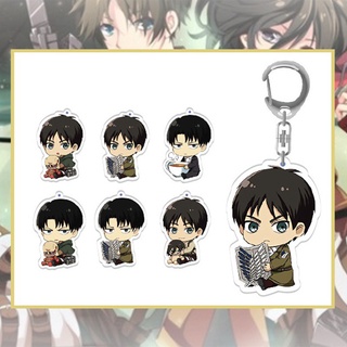 พวงกุญแจจี้อะคริลิค Attack On Titan ลายการ์ตูนญี่ปุ่น