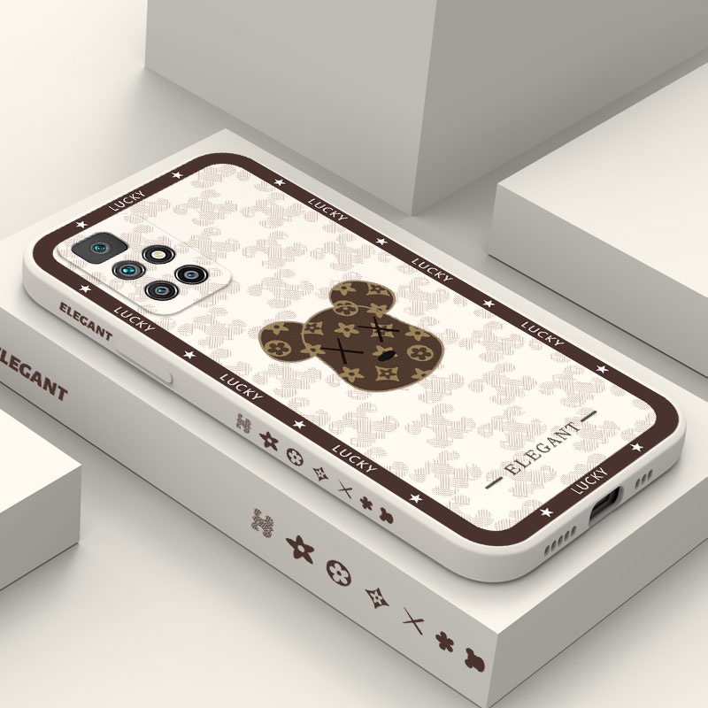 ภาพหน้าปกสินค้าเคสโทรศัพท์มือถือ ซิลิโคน ลายหมีหูใหญ่ มีลายด้านข้าง แบบสร้างสรรค์ สําหรับ Xiaomi Redmi 10 10A 10C 5G 2022