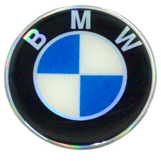 ราคาต่อ 2 ดวง 70mm. สติกเกอร์ BMW บีเอ็มดับบลิว บีเอ็ม สติกเกอร์เรซิน sticker rasin 70 mm. (7 cm.)
