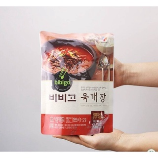 สินค้า ซุปเนื้อรสเผ็ดเกาหลี Spicy Beef Korea Soup ขนาด 500g ยี่ห้อ CJ Bibigo