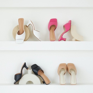 สินค้า Saki heels (ลด1size) รองเท้าส้นสูง2.1นิ้ว งานพรีเมียม หนังนุ่มมาก พร้อมส่ง กดสั่งได้เลยนะคะ
