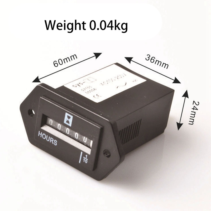 เครื่องนับเวลาควอตซ์-ac100-250v-6-หลัก-สําหรับเครื่องกําเนิดไฟฟ้า-เรือ-รถยนต์-atv-utv-go-carts