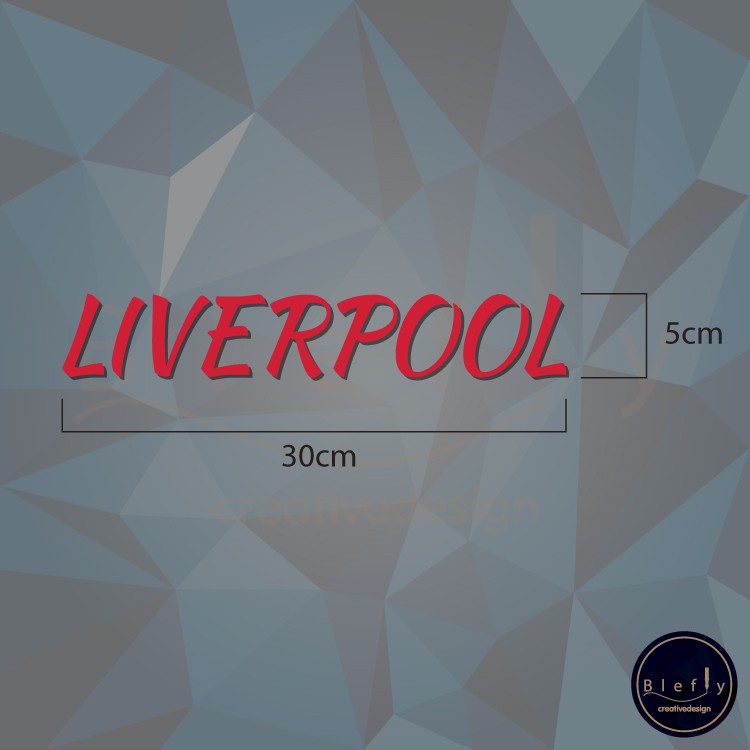 สติกเกอร์-ลิเวอร์พูล-liverpool-กันน้ำ-ขนาด-5x30-cm-ติดรถได้