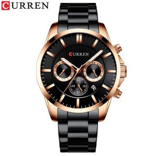 New Watches Men Top Brand CURREN  Luxury Quartz Watch Mens Casual Military Wristwatch Stainless Steel Clock with Chronog
