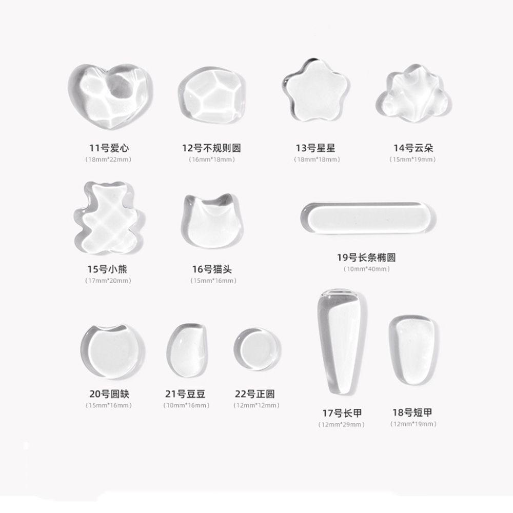 ahour-การ์ดโชว์สีเล็บปลอม-ทรงกลม-ลายเมฆ-หมี-สีใส-แฟชั่น