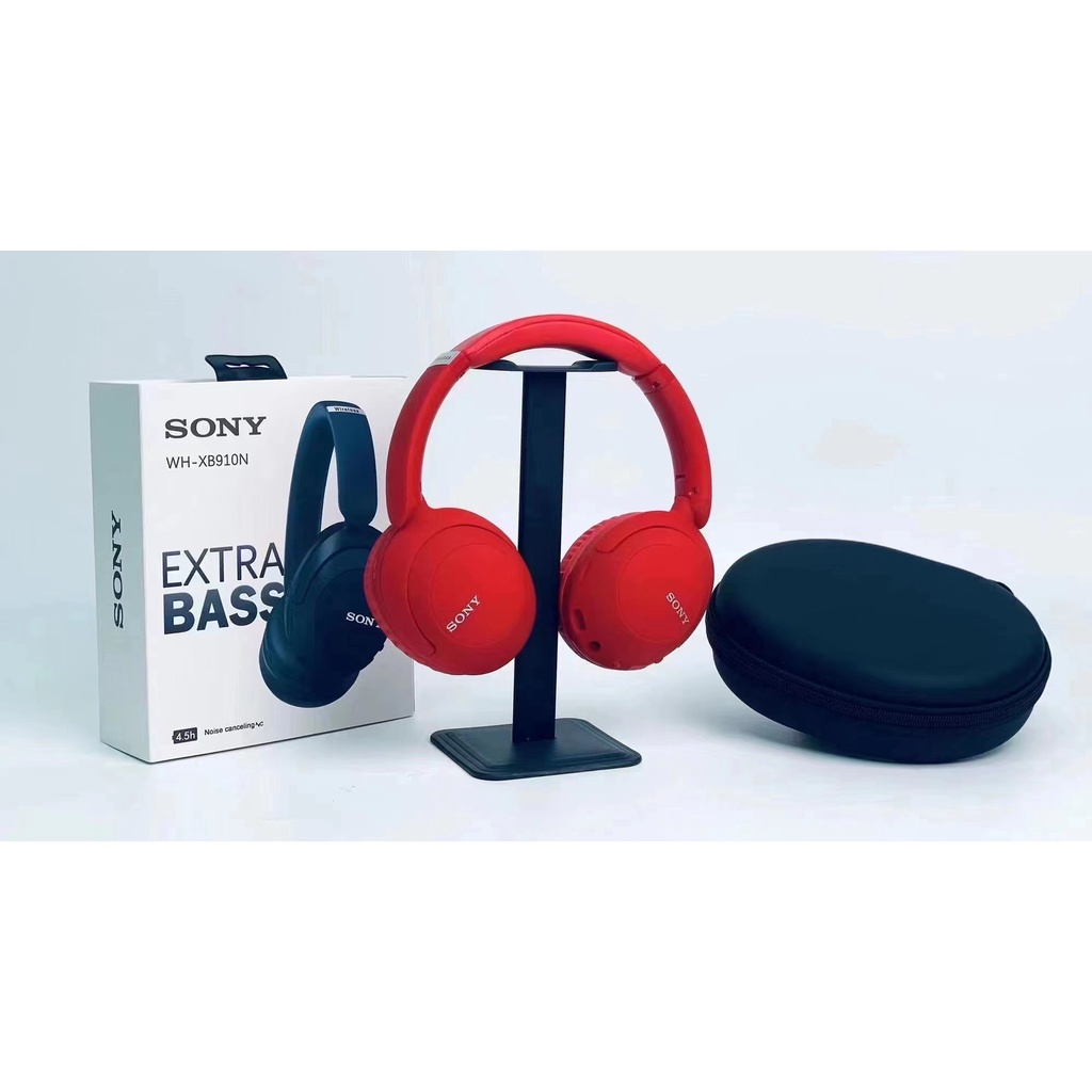 sony-wh-xb910n-หูฟังไร้สายเสียงดี-extra-bass-หูฟังบลูทูธ-แถม-กระเป๋า-bluetooth-headphones-หูฟังบลูทูธครอบห