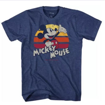 เสื้อยืดสีขาวดิสนีย์-เสื้อยืดยอดนิยม-mickey-mouse-classic-retro-vintage-disneyland-world-adult-tee-graphic-t-shirt-for-m