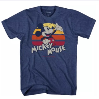 เสื้อยืดสีขาวดิสนีย์ เสื้อยืดยอดนิยม Mickey Mouse Classic Retro Vintage Disneyland World Adult Tee Graphic T-Shirt For M