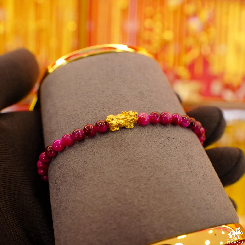 สร้อยข้อมือปี่เซียะทองคำแท้ 0.1 กรัม หินตาเสือ 7 สี ทองคำ สร้อยข้อมือปี่เซียะทองคำแท้ 0.1 กรัม หินตาเสือ 7 สี ทองคำ