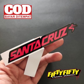 Santacruz สติกเกอร์ พิมพ์ลาย เคลือบเงา สําหรับติดตกแต่งหมวกกันน็อค รถจักรยานยนต์ รถยนต์