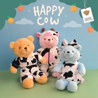 ภาพหน้าปกสินค้าชุด ลายวัว Happy cow collection 10\"-14\" | Teddy House ที่เกี่ยวข้อง