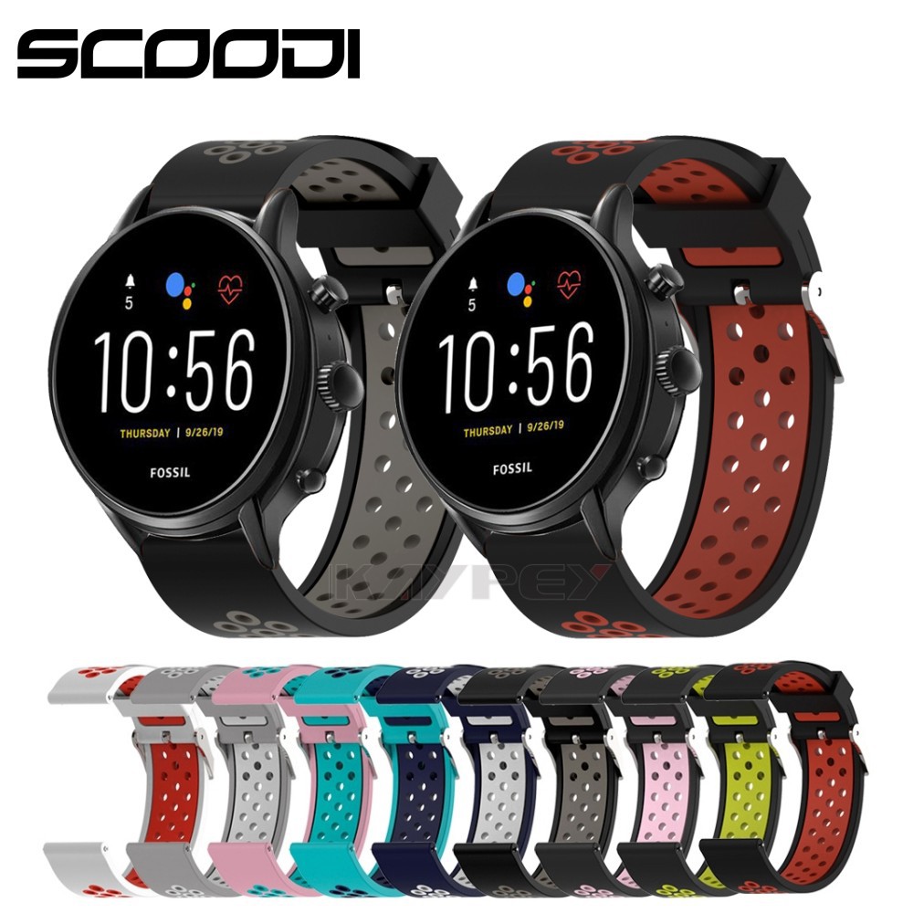 สายนาฬิกาข้อมือ แบบเปลี่ยน สําหรับ Fossil Gen 5 Julianna Carlyle Sport