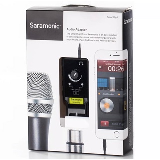 [พร้อมส่ง🚚] Saramonic รุ่น SmartRig II อินเตอร์เฟรท สายสำหรับเชื่อมต่อเข้ากับไมค์โครโฟนอัดเสียง ใช้งานเหมือน irig