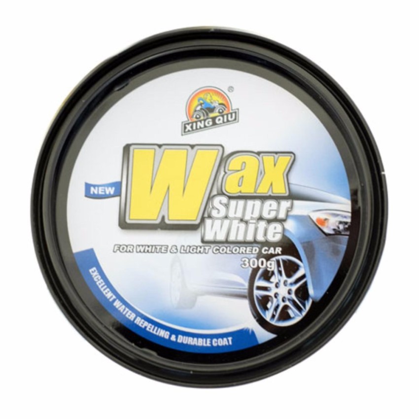 น้ำยาเคลือบสี-wax-super-white-เคลือบสีรถ-แว๊กซ์ขี้ผึ้งเคลือบสี-สำหรับรถสีขาวและรถสีอ่อน-ขนาด-300g