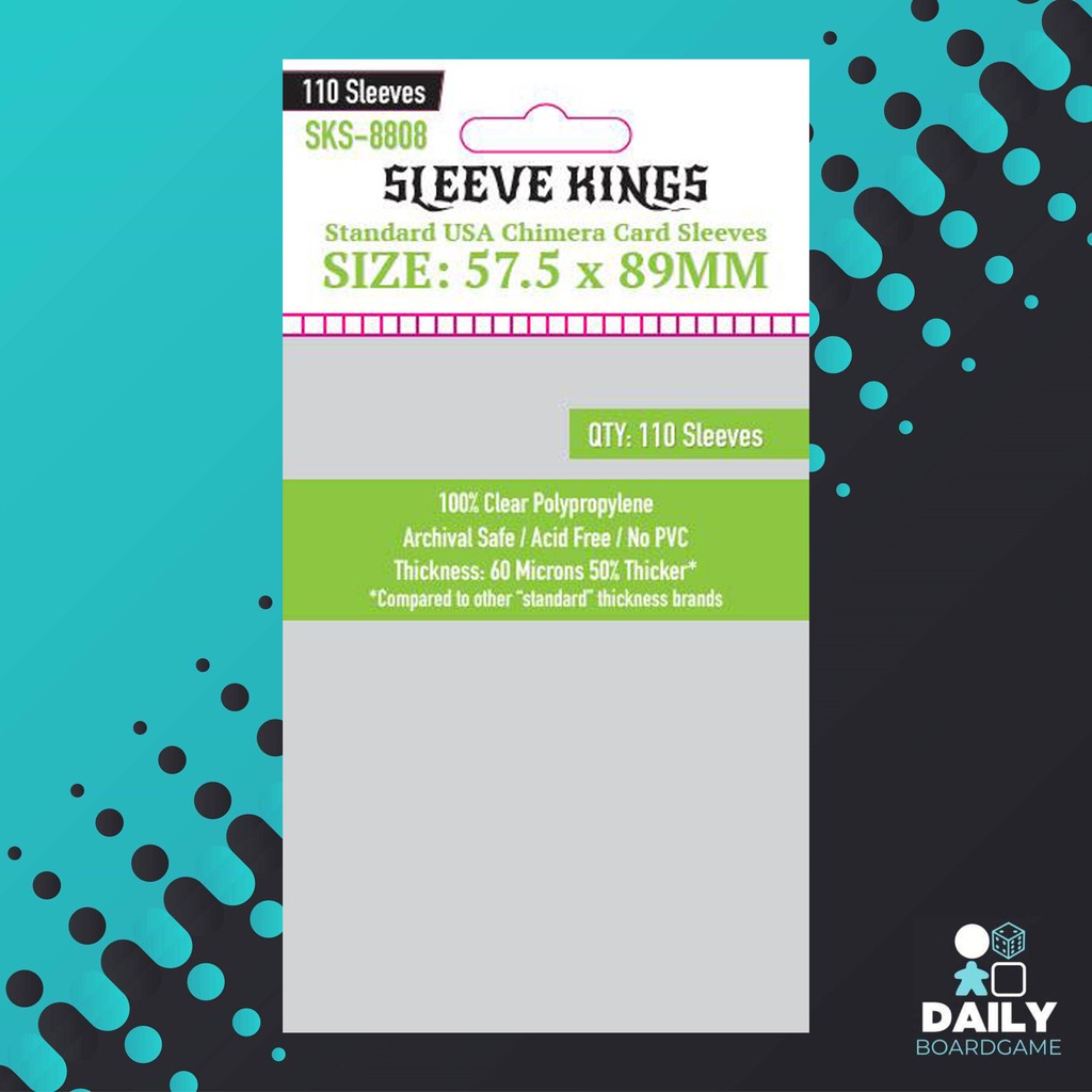 Sleeve Kings 57.5x89 mm Standard USA Chimera Card Sleeves 110 Pack