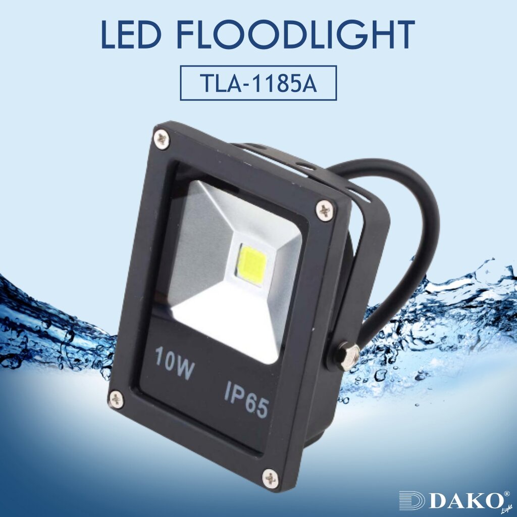 dako-light-tla-1185a-daylight-แสงเดย์ไลท์-6500k-10w-ip65-โคมไฟฟลัดไลท์-แอลอีดี-โคมสปอร์ตไลท์-แอลอีดี-led-floodli