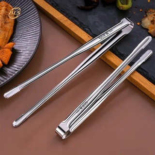 Anti Heat Stainless Steel Food Tongs/ Barbecue Clamp Kitchen Cooking Tools/ Extended Bread Grilling Steak Clip Tableware