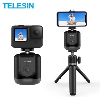 สินค้า TELESIN 360° Rotation Selfie Shooting Gimbal Smart Auto Face Object Tracking For GoPro Osmo Action Smartphone Camera Vlog Live