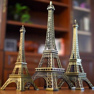 โมเดลหอไอเฟล 3D เจดีย์โลหะ ของขวัญ ของเล่นจำลองหัตถกรรม ไอเฟลทาวเวอร์ ของที่ระลึก ของแต่งบ้านแต่งตู้ปลาEiffel Tower巴黎铁塔