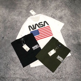 เสื้อยืด ลาย NASA AMERICAN คุณภาพสูง